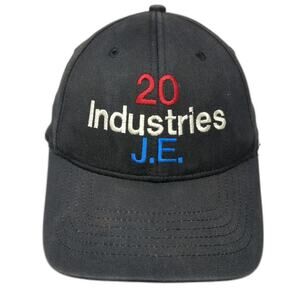 KC Caps Baseball Cap Black M J.E. Industries 20 Percent Stretch Fit Hat Gray